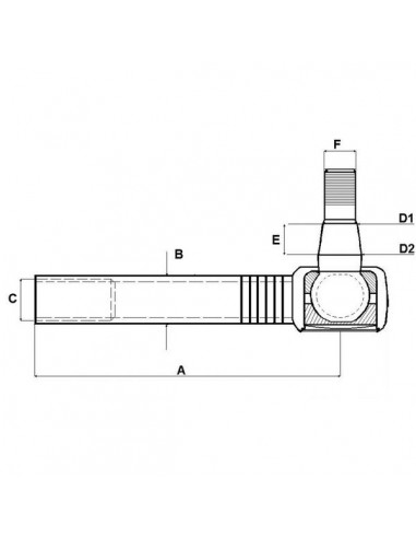247523A1GN - Case IH Rótula Dirección Adaptable MX-CVX