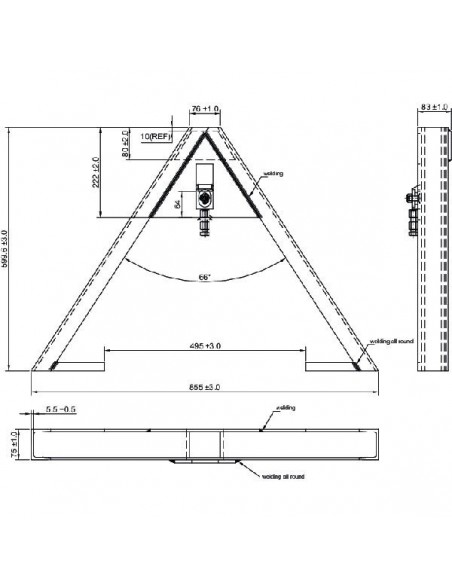 TL150685 - Enganche Triángular Tercer Punto Lateral Máquina