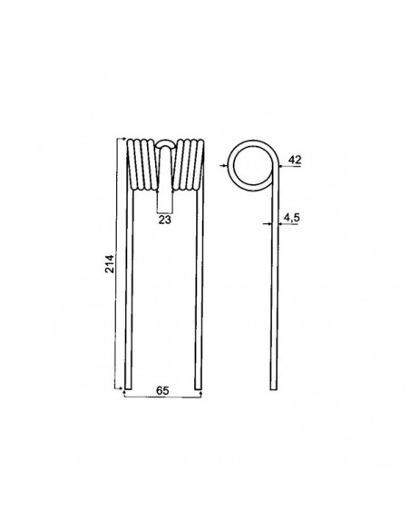 E41833GN - John Deere Muelle Pickup del Recogedor Adaptable E41833GN - John Deere Muelle Pickup del Recogedor Adaptable
