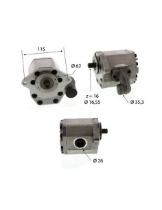 84420901GN - Zetor Bomba Hidráulica Elevación Adaptable 42 L-min 19.5 CC