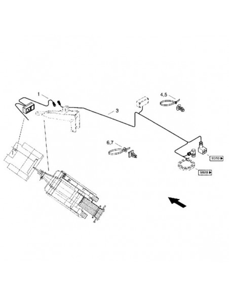 07074256 - Case IH Grupo Eléctrico Empacadora 530