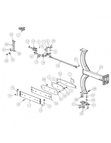 KK067031R - Kverneland Bulón Principal Ø22x55mm