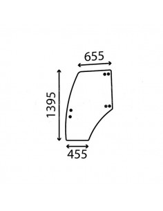 3658738M1GN - Landini Cristal Puerta Izquierda Adaptable Ghibli