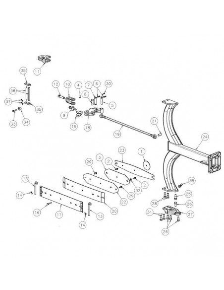 KK057064 - Kverneland Hoja de Ballesta Nº 1 Vertedera