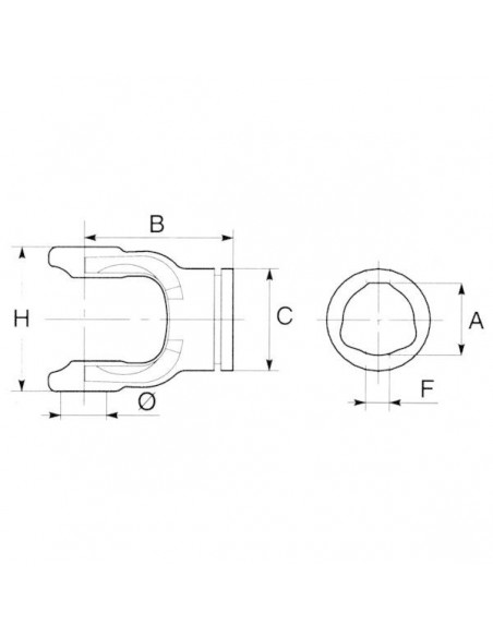 204066852 - Horquilla de Acoplamiento Bondioli Tubo Perfil Triángular 105x103 mm. 204066852 - Horquilla de Acoplamiento Bondioli Tubo Perfil Triángular 105x103 mm.