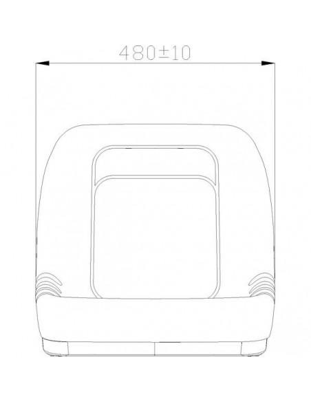 TS19200GP - Asiento PVC Negro 545x462 mm.