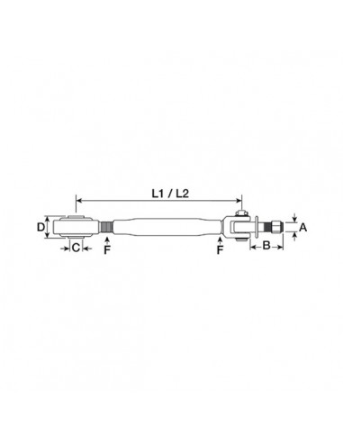 3654469M91GN - Landini Estabilizador Adaptable Ø 19 - 545-705 mm.
