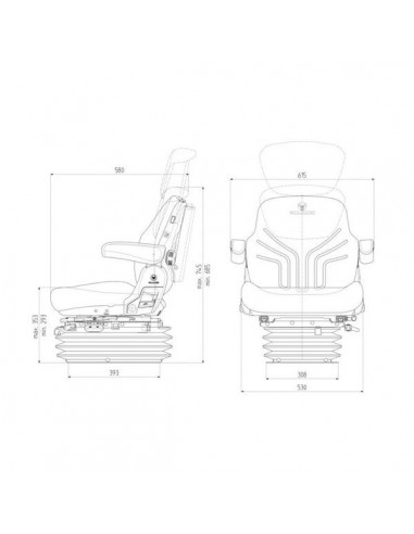 G1201942 - Grammer Asiento Máximo Comfort PVC G1201942 - Grammer Asiento Máximo Comfort PVC