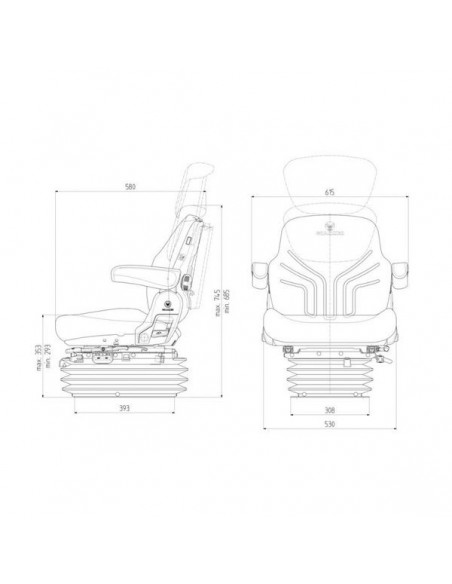 G1201942 - Grammer Asiento Máximo Comfort PVC G1201942 - Grammer Asiento Máximo Comfort PVC