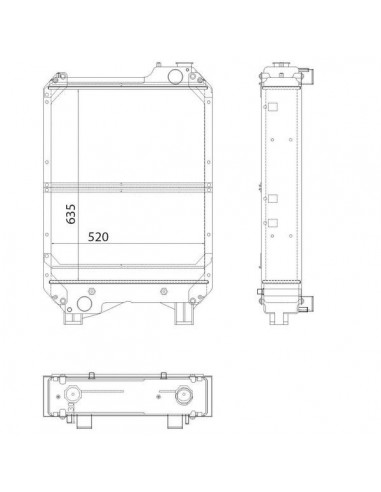 82013306GN - New Holland Radiador Adaptable 82013306GN - New Holland Radiador Adaptable