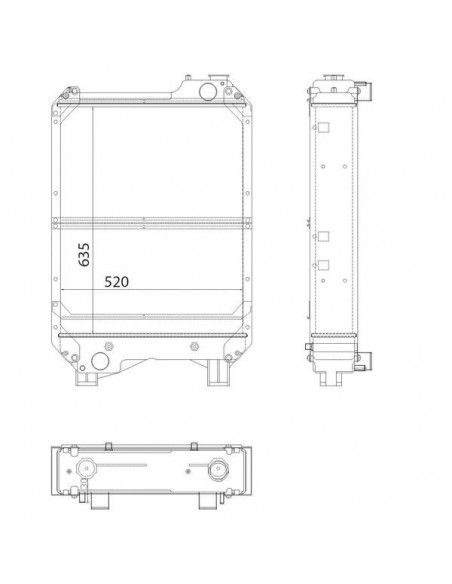 82013306GN - New Holland Radiador Adaptable 82013306GN - New Holland Radiador Adaptable