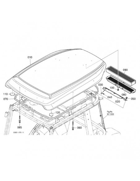 W233671600GN - Kubota Filtro Aire Cabina Modelos Narrow