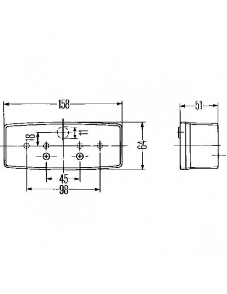 2BE003184051 - Hella Luz intermitente-Posición Izquierda