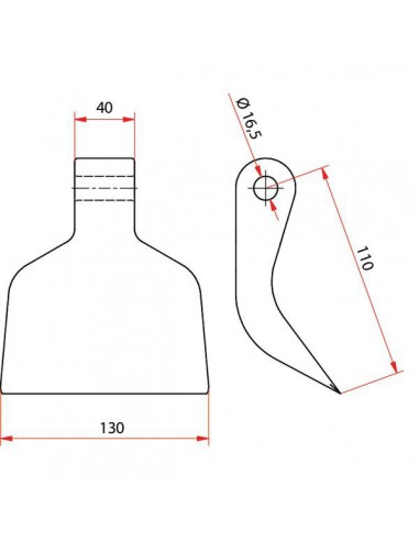 T24004025R - Martillo 08 Maschio Trituradora