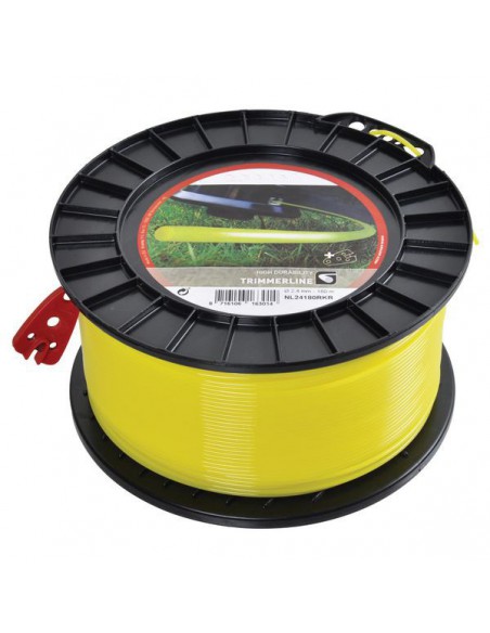 NL24180RKR - Hilo de Corte Ø 2,4 mm 180 m Sección Redonda Desbrozadora