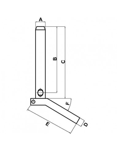 Z519200 - Bulón de Elevación con Asa Cat. 1 19x200 mm.