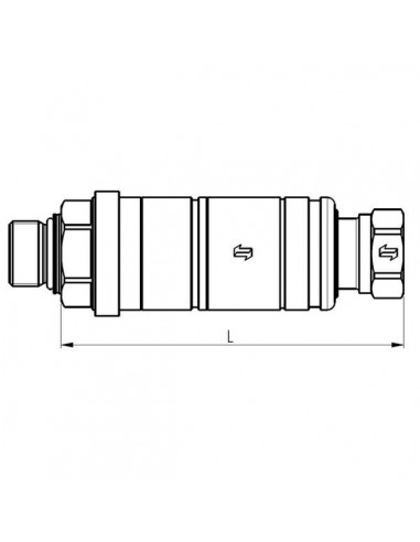 AL166181GN  - John Deere Enchufe Rápido Hembra M22x150 externo Adaptable