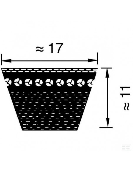 R82174GN - John Deere Correa Ventilador Adaptable 3100, 3110, 3150, 3640 R82174GN - John Deere Correa Ventilador Adaptable 3100, 3110, 3150, 3640