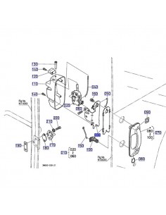 T027085030GN - Kubota Soporte Cerradura Izquierda