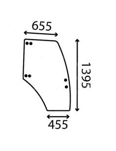 3658922M1GN - Landini Cristal Puerta Derecha Adaptable Ghibli