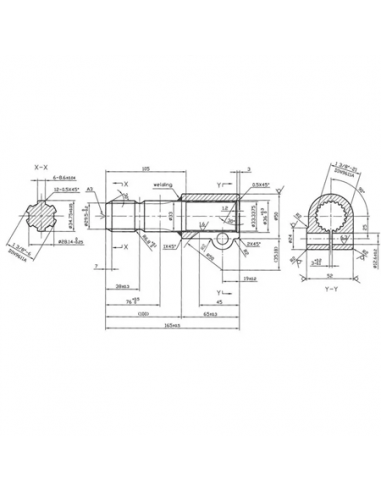 6710007KR - Reductor TDF con Tornillo 1 3/8"-Z21 1 3/8"-Z6
