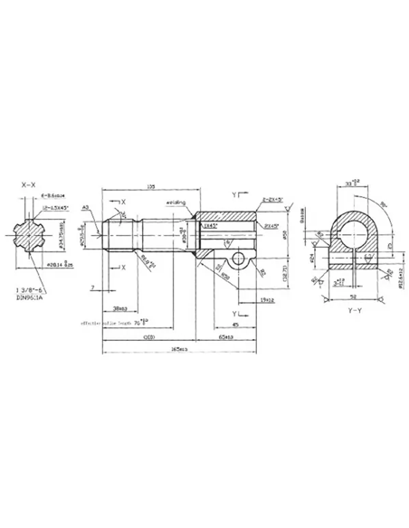6710171KR - Reductor TDF con Tornillo 30 mm - 1 3/8" Z6 6710171KR - Reductor TDF con Tornillo 30 mm - 1 3/8" Z6
