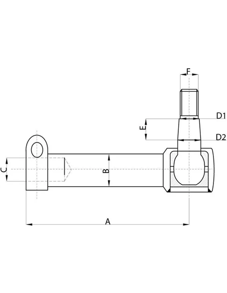 AL168693GN - John Deere Rótula Dirección Serie 40-50