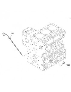1907736410GN - Kubota Varilla Nivel Aceite Motores D-1403-E2B