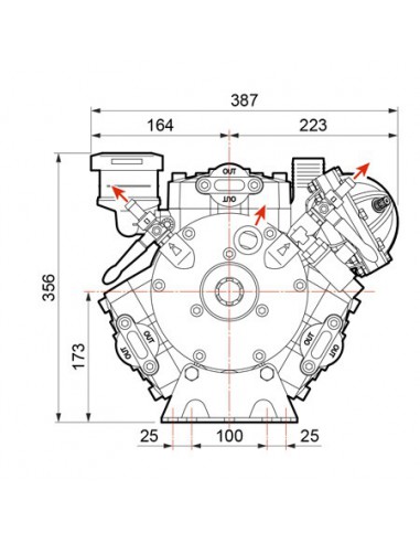 60950019 - Bomba 3 Membranas Comet APS 101 S 50 bares 120 l/min 60950019 - Bomba 3 Membranas Comet APS 101 S 50 bares 120 l/min
