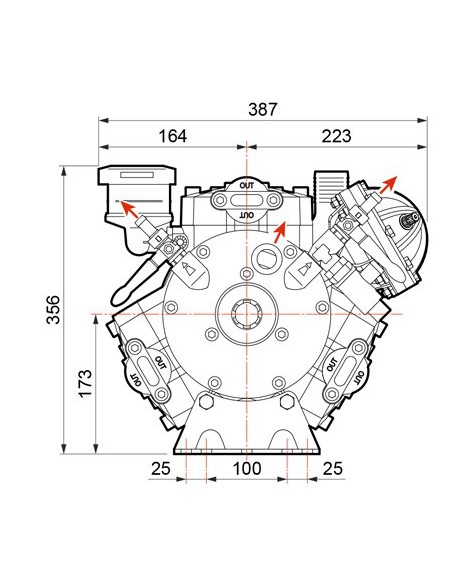 60950019 - Bomba 3 Membranas Comet APS 101 S 50 bares 120 l/min 60950019 - Bomba 3 Membranas Comet APS 101 S 50 bares 120 l/min