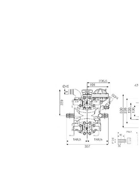 61080001 - Bomba 4 Membranas Comet APS 145 Alta Presión 50 bares 149 l/min 61080001 - Bomba 4 Membranas Comet APS 145 Alta Presión 50 bares 149 l/min