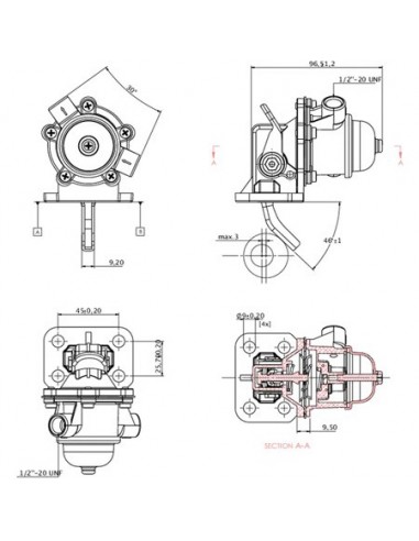W23748000180GN - Ebro Bomba Combustible Adaptable Ebro 6100 W23748000180GN - Ebro Bomba Combustible Adaptable Ebro 6100