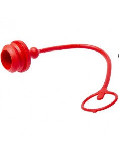 TMH1 - Tapón Hidráulico Antipolvo 1" HNV-F Macho Rojo