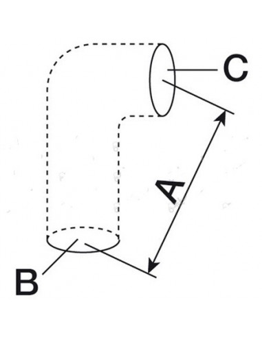186968M1GN - Massey Ferguson Manguito Inferior Radiador 38x38x280 mm.