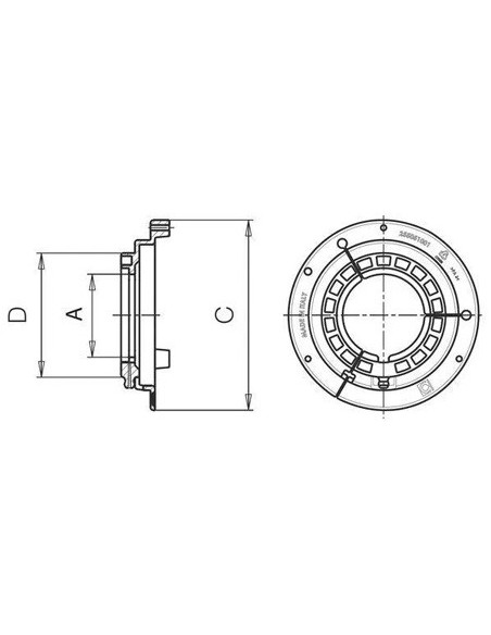 255071001R02 - Bondioli Anillo Rodadura Interior Protector Toma de Fuerza Global G7-G8