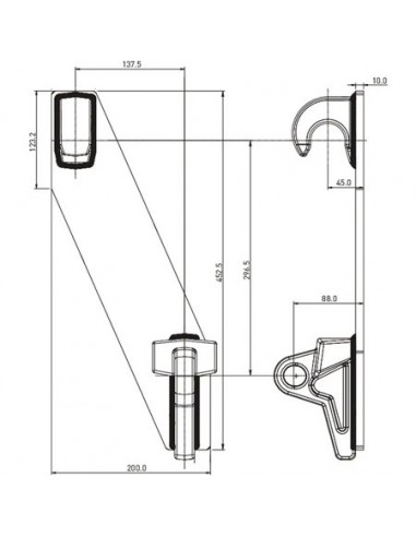 FT2101 - Kit Petacas Soldables Euro 200x465mm.