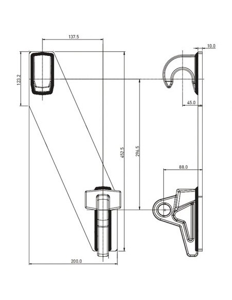 FT2101 - Kit Petacas Soldables Euro 200x465mm.
