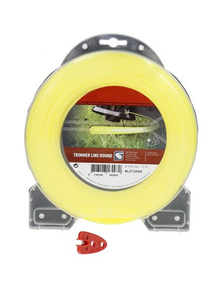 NL2772RKR - Hilo de corte Ø 2.65mm 72 m sección redonda Desbrozadora