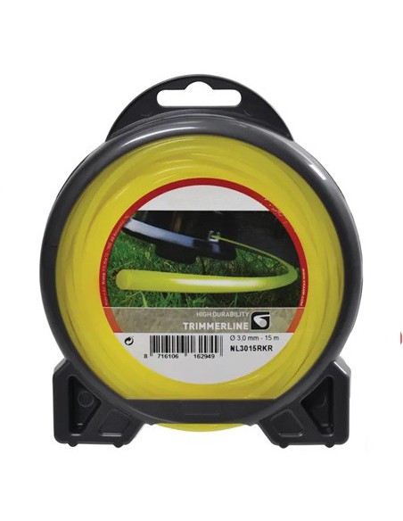 NL3015RKR - Hilo de corte Ø 3 mm 15 m sección redonda Desbrozadora
