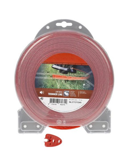 NL2772TCKR - Hilo de corte Ø 2,65 mm 72 m Trenzado silencioso Desbrozadora NL2772TCKR - Hilo de corte Ø 2,65 mm 72 m Trenzado silencioso Desbrozadora
