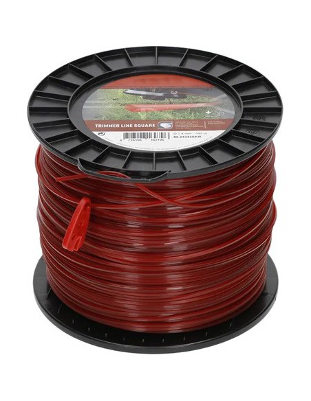 NL24343SKR - Hilo de corte Ø 2,4 mm 343 m sección cuadrada Desbrozadora NL24343SKR - Hilo de corte Ø 2,4 mm 343 m sección cuadrada Desbrozadora
