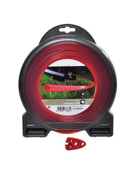 NL4025SKR - Hilo de corte Ø 4 mm 25 m sección cuadrada Desbrozadora