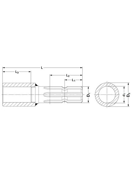 671007KR - Reductor Toma Fuerza 30 mm - 1 3/8" 671007KR - Reductor Toma Fuerza 30 mm - 1 3/8"