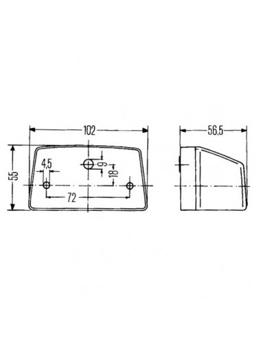 2KA003389061 - Placa de iluminación 102x55 mm.