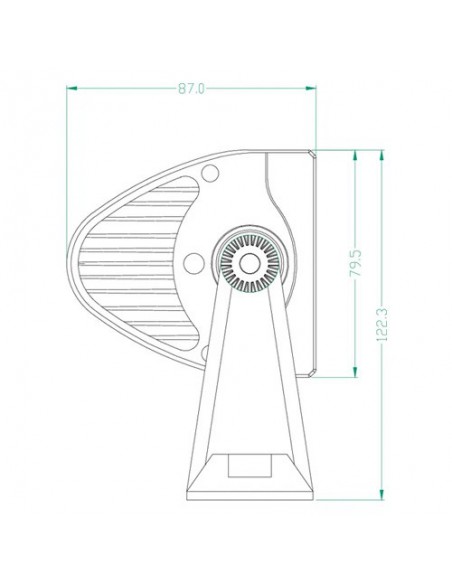 LA10302 - Barra Luces LED 36W 3060 lm 12-24V 193 x 57 mm Proyector  Blanca 12 LED