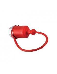 TF12R - Tapón Hidráulico Antipolvo 1/2" Hembra Rojo