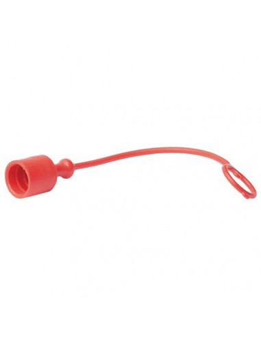 TF12R - Tapón Hidráulico Antipolvo 1/2" Hembra Rojo