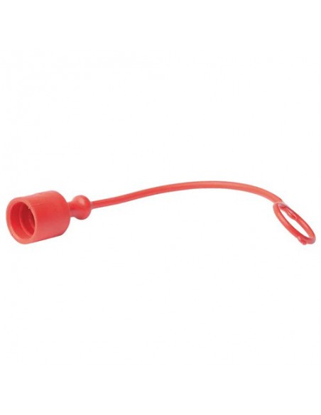 TF12R - Tapón Hidráulico Antipolvo 1/2" Hembra Rojo