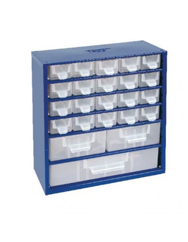315008TAY - Caja Almacenaje 24 Compartimentos Azul 328 x 305 x 145 mm.