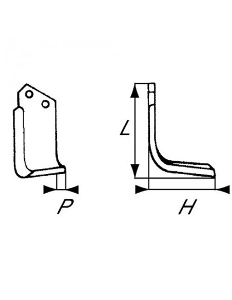 RB53004 - Cuchilla Fresadora Derecha Sicma ZL-L 105x160x60 12,5 mm.
